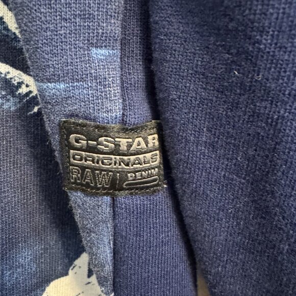 G-Star Raw Premium Sweater Stormy Hawaiian Pullover Sweatshirt XXL EUC pockets - Picture 2 of 10